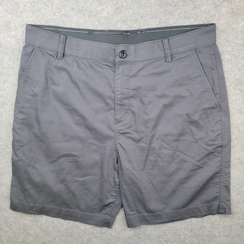 Nike Shorts Mens 36 Gray Dri-FIT Golf Chino Flat 9 Inseam Stretch Athletic